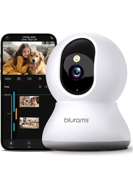 360° 2k İç Mekan Güvenlik Kamerası Beyaz fiyatları