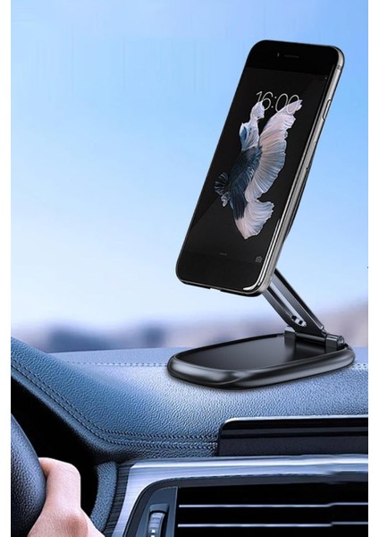 Magnetic Manyetik Yapışkanlı Metal Araç Içi Telefon Tutucu T-104