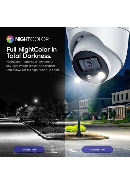 Ultrahd 4K (8mp) Ip Poe Aı 30FPS Kamera Beyaz indirimleri