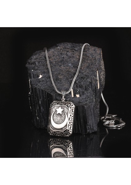 925 Ayar Gümüş Ay Yıldız Motifli Kolye fiyatları