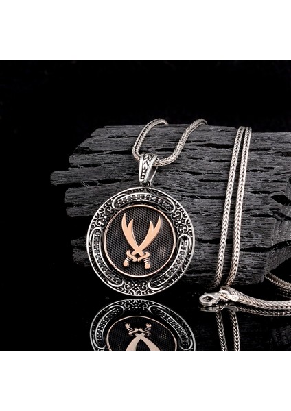 925 Ayar Gümüş Hz Ali Kılıcı Model Kolye