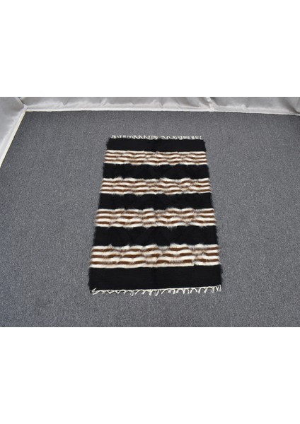 Yeni El Dokuma Nadide Tiftik Yün Siirt Battaniyesi Kilim 5760