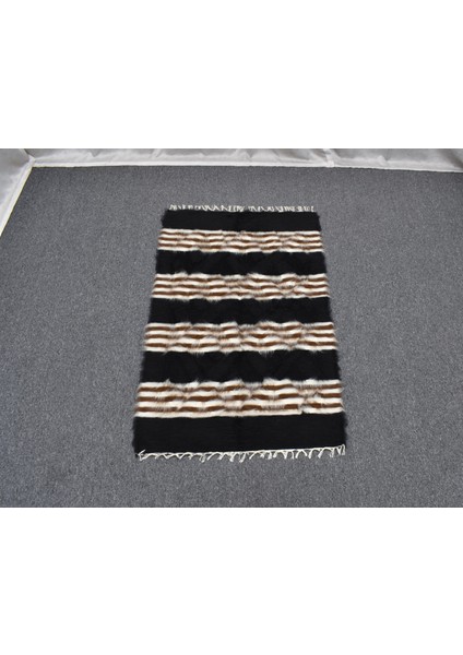 Yeni El Dokuma Nadide Tiftik Yün Siirt Battaniyesi Kilim 5760