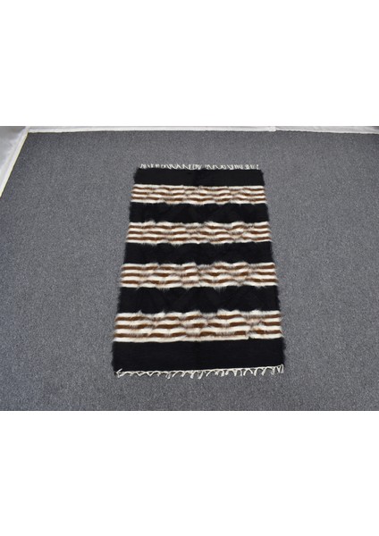 Yeni El Dokuma Nadide Tiftik Yün Siirt Battaniyesi Kilim 5760