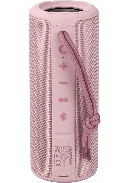 Mıatone Bluetooth Hoparlörler Kablosuz Su Geçirmez Pembe