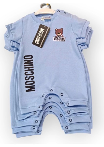 Baby Marka Moşino Desen Çıtçıtlı Tulum 6-24 Ay