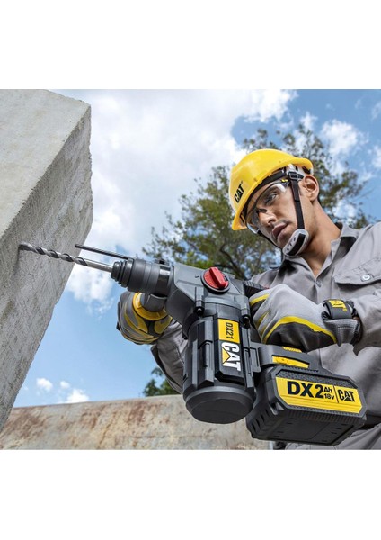 Cat DX21BC 18VOLT 2.0AH 2.2j Li-Ion Tek Akülü Şarjlı Kömürsüz Profesyonel Sds-Plus Pnömatik Kırıcı/delici modelleri