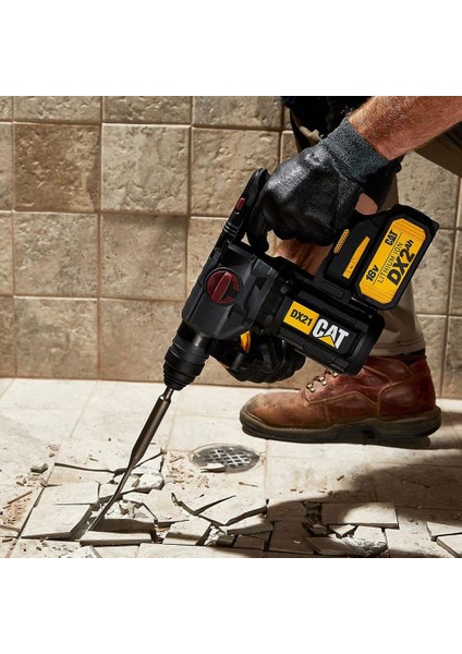 Cat DX21BC 18VOLT 2.0AH 2.2j Li-Ion Tek Akülü Şarjlı Kömürsüz Profesyonel Sds-Plus Pnömatik Kırıcı/delici fırsatları