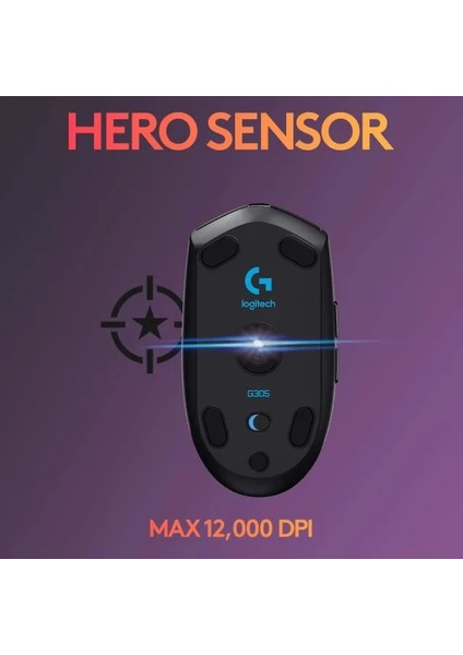 G305 Lightspeed Kablosuz Oyun Mouse'u Mouse Siyah