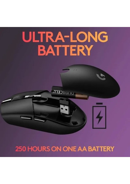 G305 Lightspeed Kablosuz Oyun Mouse'u Mouse Siyah