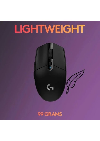G305 Lightspeed Kablosuz Oyun Mouse'u Mouse Siyah