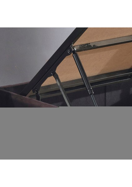 Niron Ela Baza -200x200 cm Çift Kişilik Sandıklı Siyah Kumaş Baza Silinebilir Soho Kumaş indirimleri