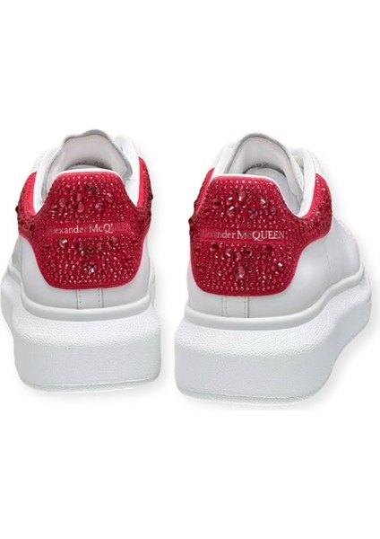 Women’s Alexander Mcqueen Sneakers - Sneaker In White/red - Alexander Mcqueen Kadın Sneaker indirimleri