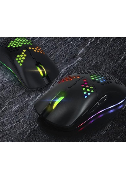 Kablosuz Oyuncu Mouse 2.4g Süper Hafif Petek Kabuju Ergonomik Rgb Fare fiyatları