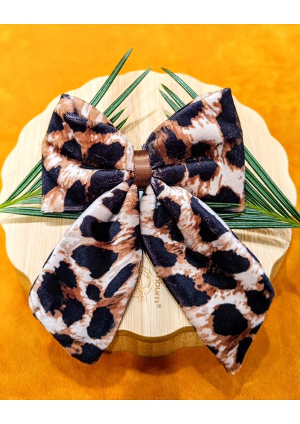 Lüks Figürlü Leopar Klips Toka