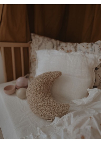 Teddy Moon Yastık Bej