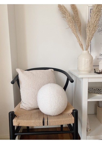 Teddy Top Yastık Naturel Beyaz Büyük