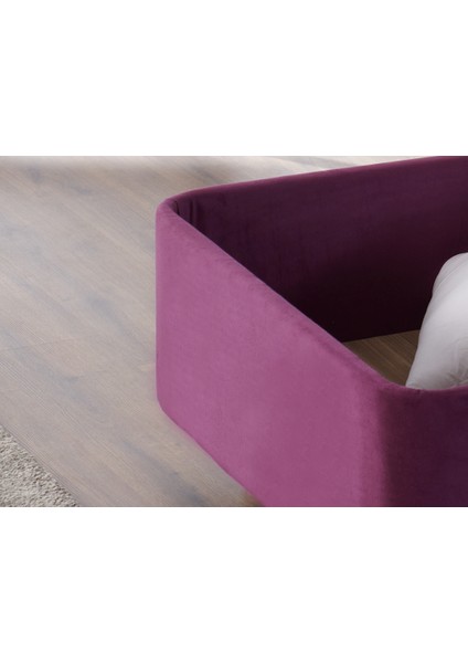 Niron Purple Baza 150X200 cm Çift Kişilik Sandıklı Mor Kumaş Baza Silinebilir Soho Kumaş indirimleri