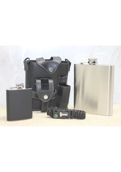 Deri Kılıflı Matara Seti ALK3929