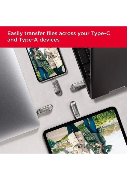 Ultra Dual Drive Luxe USB Bellek 64 GB Silver fiyatları