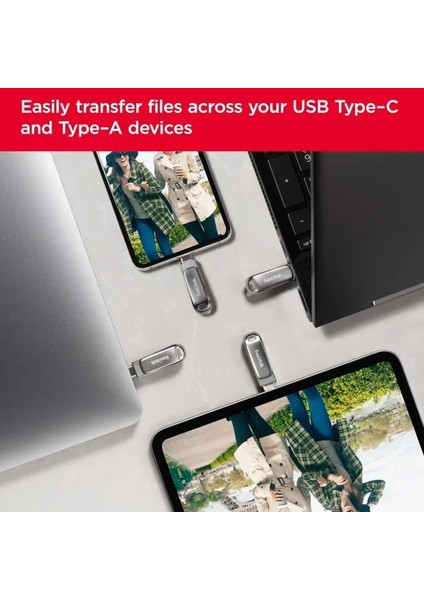 Ultra Dual Drive Luxe USB Bellek 32 GB Silver modelleri