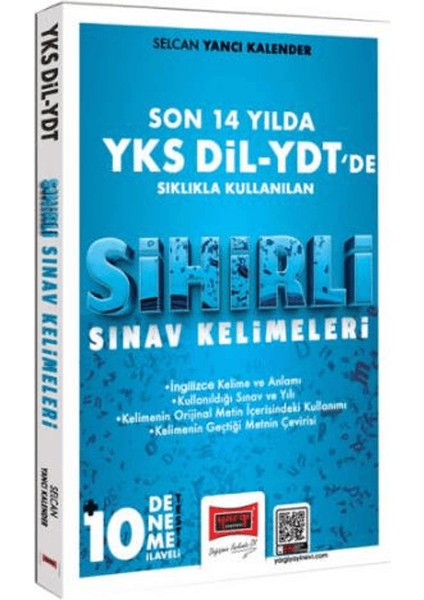 Yks-Dil ve Ydt Için Son 14 Yılda Sıklıkla Kullanılan Sihirli Sınav Kelimeleri - Selcan Yancı Kalender