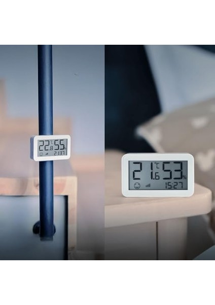 Zigbee LCD Ekranlı Sıcaklık ve Nem Sensörü (Tuya, Smart Life, Home Assistant, ZIGBEE2MQTT Uyumlu)