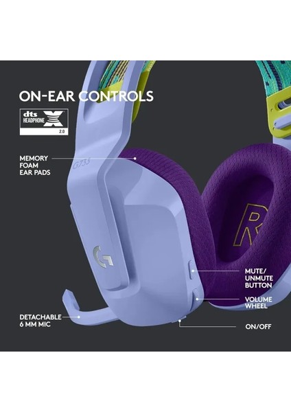 G G733 Lıghtspeed Kablosuz Oyuncu Kulaklığı Mor Kulaklık indirimleri
