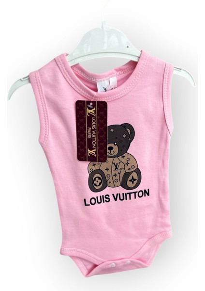 Baby Marka Wilton Desen Çıtçıtlı Kolsuz Bady Unisex 6-24 Ay