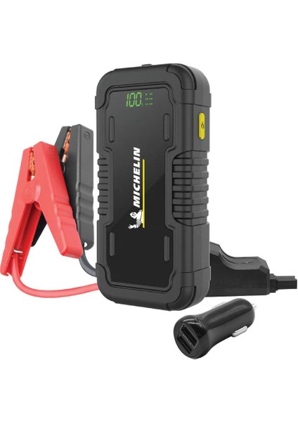 MJS160 12VOLT 2000AMP Lityum Polimer Akü Takviye + Powerbank + LED Lamba