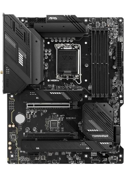Msı Mag B760 Tomahawk Wıfı Ddr5 5400MHZ 1xhdmı 1xdp 3xm.2 USB 3.2 Atx 1700P (12. / 13. ve 14. Nesil Işlemci Uyumlu)