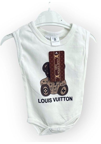 Baby Marka Wilton Desen Çıtçıtlı Kolsuz Bady Unisex 6-24 Ay