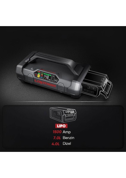 Lıpo 14.8VOLT Li-Polimer 1500A Takviye Gücü Apartx ile Uyumlu Yedek Akü fırsatları