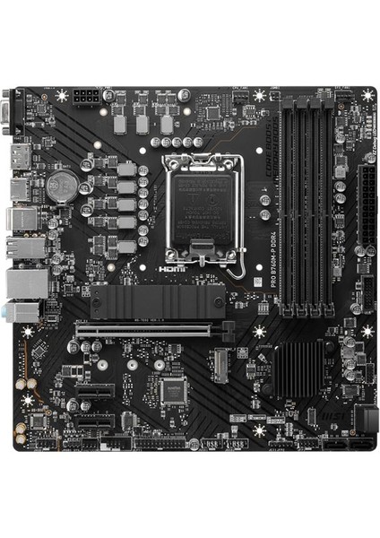 Msı Pro B760M-P Ddr4 4600MHZ 1xhdmı 1xdp 2xm.2 USB 3.2 Atx 1700P (12. / 13. ve 14. Nesil Işlemci Uyumlu)