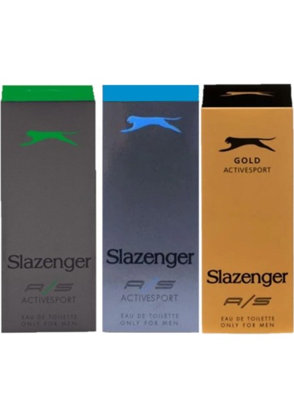 3x 125ML Karma Parfüm Seti (Gold-Mavi-Yeşil) Active Sport