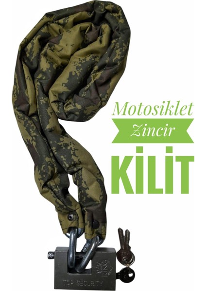 Hard Soldier Motorsiklet Kilidi 1.80 Metre Motor Kilidi Scooter Kilidi