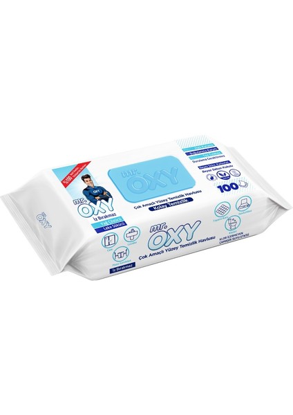 Mr.oxy Beyaz Yüzey Temizlik Havlusu (100 Adet/paket)