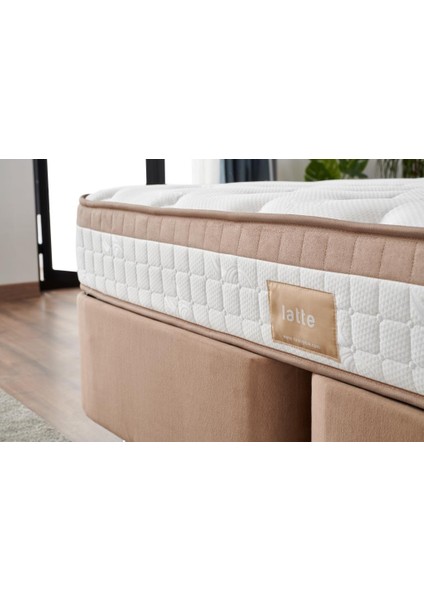 Niron Latte 100x200 Tek Kişilik Yatak Full Ortopedik Sert Yatak