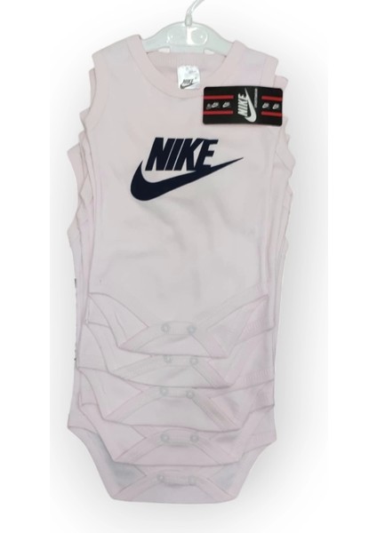 Baby Marka Nke Desen Çıtçıtlı Kolsuz Bady Unisex 6-24 Ay