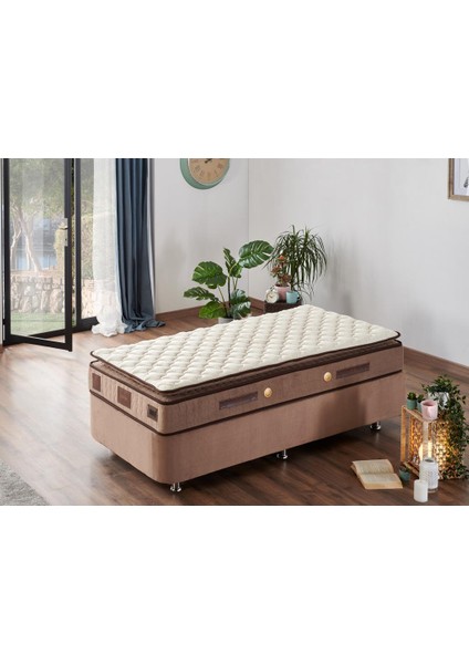 W.Cotton 90x200 Tek Kişilik Pedli Yatak Full Ortopedik Yaylı Yatak