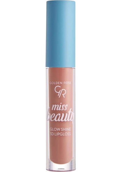 Miss Beauty Glow Shine 3d Lipgloss No: 03 Soft Peach - Dudak Parlatıcısı - 8691190441739