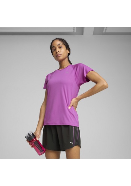 Run Velocity Kadın Pembe Yuvarlak Yaka Tişört