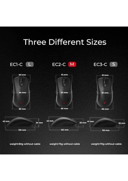 Ec2-C Zowie Ergonomik Oyun Mouse Black