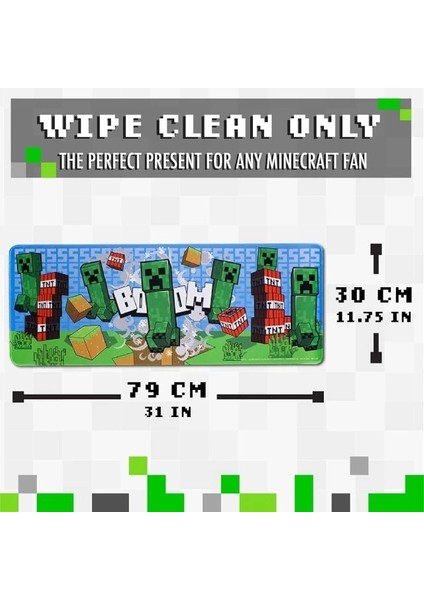 Minecraft Creeper Büyük Oyun Mouse Pad'i