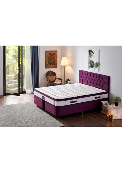 Niron Violet 150x200 Çift Kişilik Gizli Pedli Yatak Full Ortopedik Yaylı Yatak