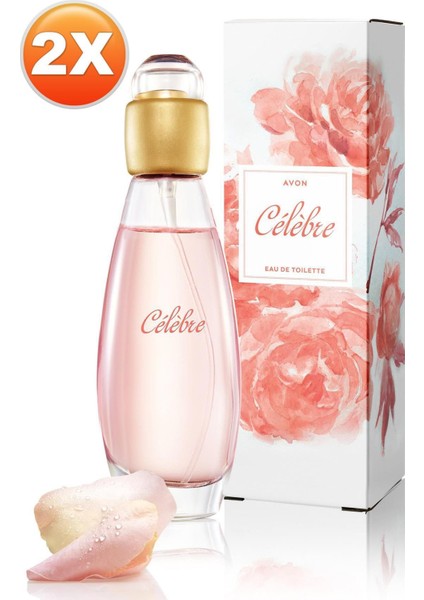 Celebre Kadın Parfüm EDT - Çiçek ve Meyve Aromalı, 2x50 ml Hediye Seti, Uzun Süre Kalıcı ve Günlük Kullanıma Uygun modelleri