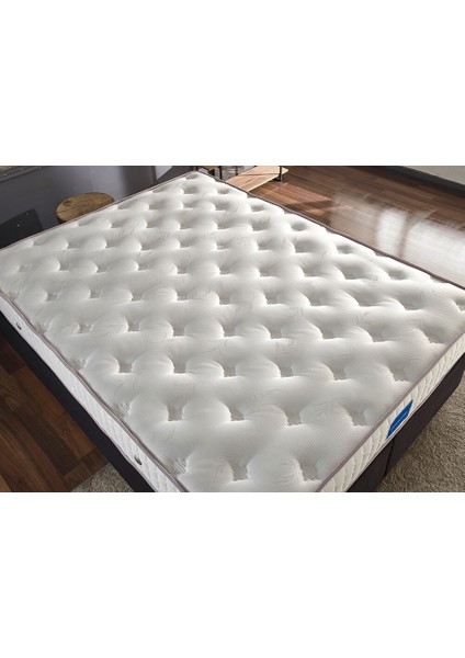 Niron Juliette 100x200 cm Tek Kişilik Lüks Yatak Seti - Siyah Kumaş Baza, Başlık ve Yatak Takımı
