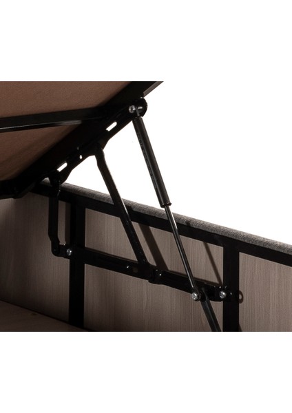 Niron Silver Yatak Baza Başlık Seti 90x190 Tek Kişilik Full Ortopedik Yatak Gri Keten Baza ve Başlık indirimleri