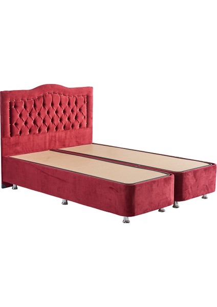 Niron Smart Yatak Baza Başlık Seti - 120x200 Tek Kişilik Full Ortopedik Yatak Baza ve Başlık Takımı