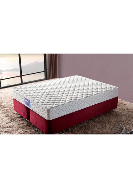 Niron Smart Yatak Baza Başlık Seti - 90x190 Tek Kişilik Full Ortopedik Yatak Baza ve Başlık Takımı